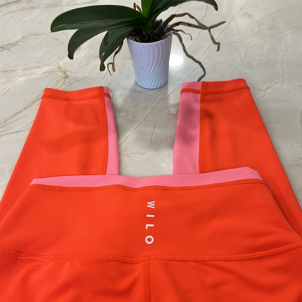 Wilo Orange and Pink Leggings